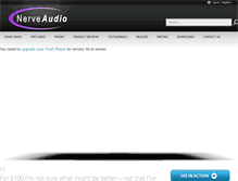 Tablet Screenshot of nerveaudio.com